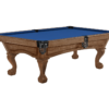Allenton 8' Rustic Dark Brown Pool Table