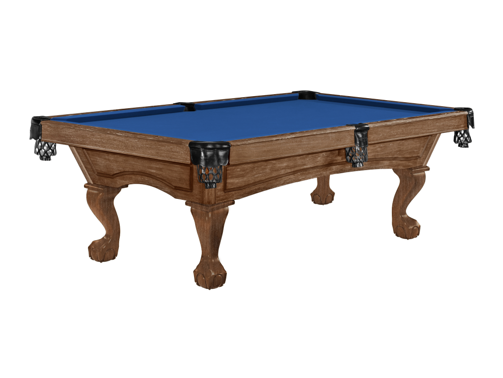 Allenton 8' Rustic Dark Brown Pool Table