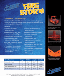 Fire Storm Air Hockey Table