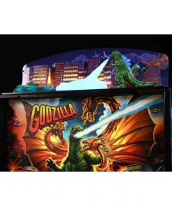 Godzilla Pinball Topper featuring a dynamic representation of the iconic monster