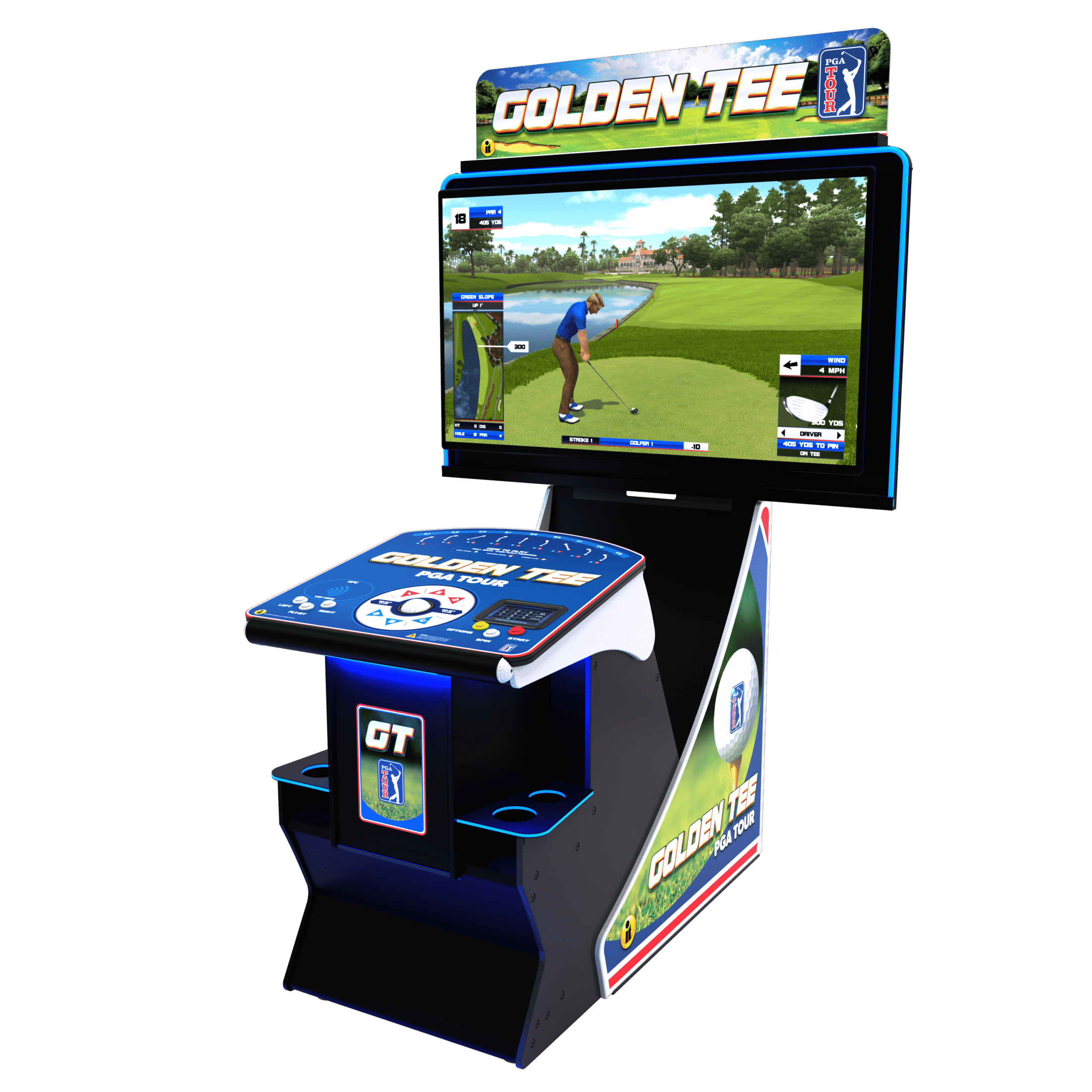 Golden Tee PGA TOUR Clubhouse Deluxe Edition arcade machine
