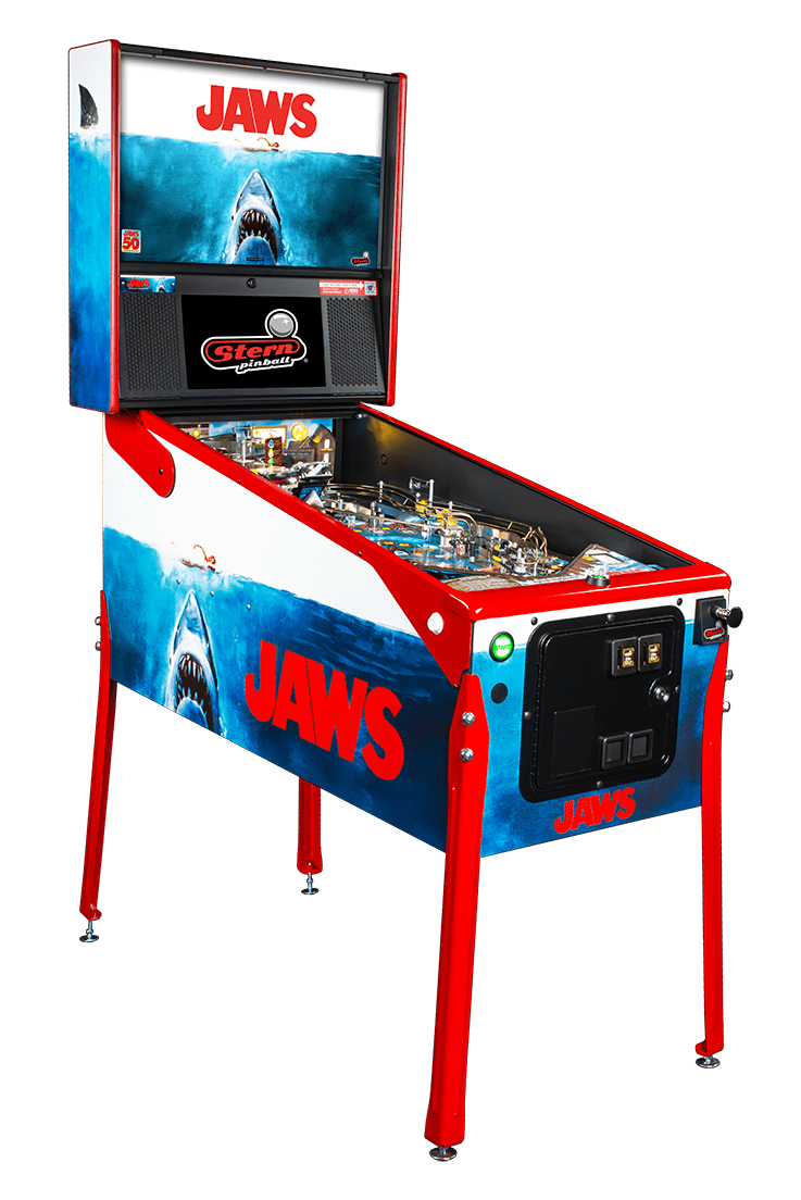 JAWS 50th Anniversary Premium Pinball Machine by Stern