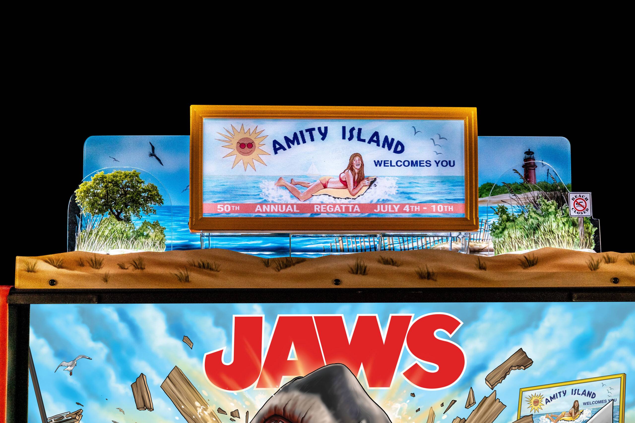 Jaws Official Topper from Stern for pinball machines