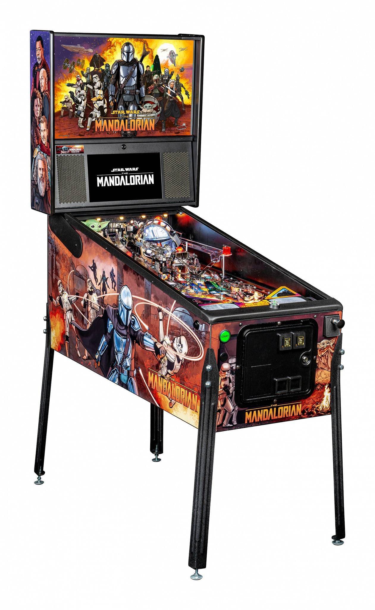 Mandalorian Premium Pinball Machine featuring vibrant graphics and engaging gameplay