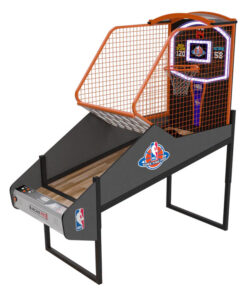 NBA GametimeH arcade basketball game with real wood floor and NBA graphics