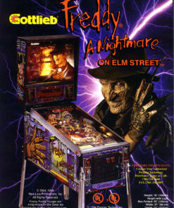 NightmareElm Pinball machine inspired by A Nightmare on Elm Street