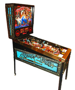 Swords Of Fury Pinball Machine featuring medieval-themed artwork