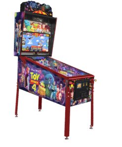 Toy Story Collectors Edition Pinball Machine featuring vibrant artwork and characters